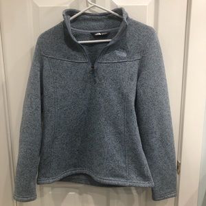 North face 1/4 zip sweater fleece